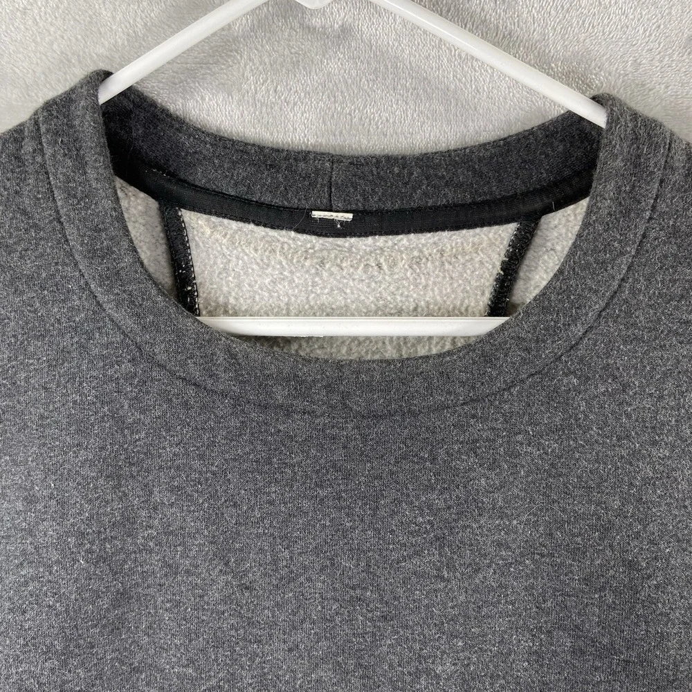 Lululemon Sweater Womens Size 4 Open Back Fleece Lined Crew Neck Pullover Casual